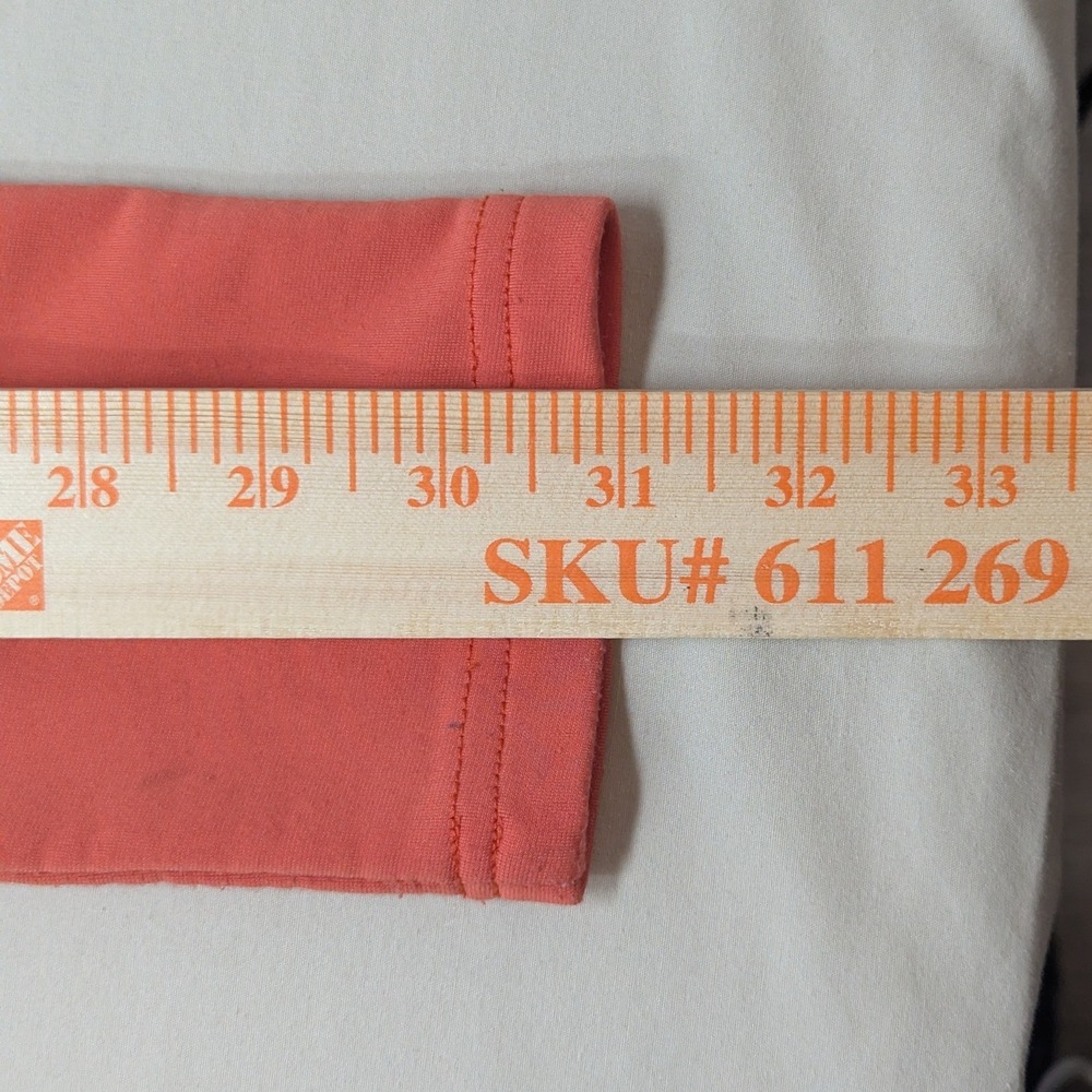 Athleta Orange Zip Up Jacket Athletic Track Top Thumbholes Women's XS - Picture 6 of 8